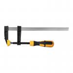 Clema pentru tamplarie tip F Deli Tools EDL111230, 120 x 300 mm, Otel A3, Negru / Galben 2 - lerato.ro