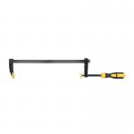 Clema pentru tamplarie tip F Deli Tools EDL111280, 120 x 800 mm, Otel A3, Negru / Galben 2 - lerato.ro