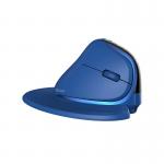 Mouse universal Delux M618XSD BT RGB, Wireless, Vertical, 4000 DPI, 1000 mAh, Albastru 3 - lerato.ro