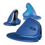 Mouse universal Delux M618XSD BT RGB, Wireless, Vertical, 4000 DPI, 1000 mAh, Albastru 8 - lerato.ro