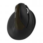 Mouse wireless Delux M618 Mini Gold, Vertical, Bluetooth 4.0, 2.4G, 2400 DPI, 1000mAh, USB-C, Negru 4 - lerato.ro