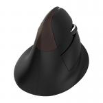 Mouse wireless Delux M618 Mini Gold, Vertical, Bluetooth 4.0, 2.4G, 2400 DPI, 1000mAh, USB-C, Negru 5 - lerato.ro