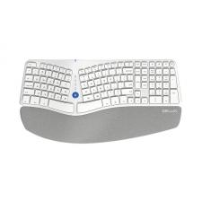 Tastatura wireless Delux GM901D, Bluetooth 5.0, 2.4G, Alb