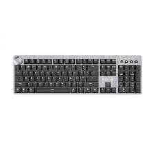 Tastatura gaming mecanica Delux K100US cu fir de 1.6m, conexiune USB-C, iluminata, Cablu 1.6m inclus, Gri