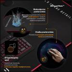 Birou gaming Diablo Chairs X-Mate 1400, 140 x 75  x 75 cm, Sarcina maxima 80kg, Suport casti, Negru 8 - lerato.ro