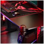 Birou de gaming Diablo Chairs X-Mate 1600, 160 x 75  x 75 cm, Sarcina maxima 80kg, Suport casti, Negru 16 - lerato.ro