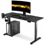 Birou electric Diablo Chairs X-Tensio 1400, 140 x 60  x 117 cm, Sarcina maxima 80kg, Inaltime ajustabila, Suport casti, Negru 2 - lerato.ro