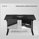 Birou electric Diablo Chairs X-Tensio 1400, 140 x 60  x 117 cm, Sarcina maxima 80kg, Inaltime ajustabila, Suport casti, Negru 24 - lerato.ro