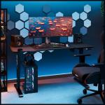 Birou electric Diablo Chairs X-Tensio 1400, 140 x 60  x 117 cm, Sarcina maxima 80kg, Inaltime ajustabila, Suport casti, Negru 9 - lerato.ro