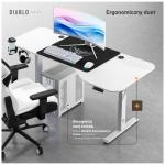 Birou electric Diablo Chairs X-Tensio 1600, 160 x 60  x 117 cm, Sarcina maxima 80kg, Inaltime ajustabila, Suport casti, Alb 12 - lerato.ro