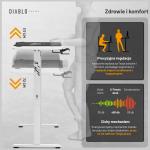 Birou electric Diablo Chairs X-Tensio 1600, 160 x 60  x 117 cm, Sarcina maxima 80kg, Inaltime ajustabila, Suport casti, Alb 13 - lerato.ro