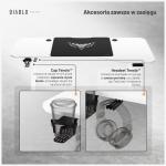 Birou electric Diablo Chairs X-Tensio 1600, 160 x 60  x 117 cm, Sarcina maxima 80kg, Inaltime ajustabila, Suport casti, Alb 15 - lerato.ro