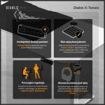 Birou electric Diablo Chairs X-Tensio 1600, 160 x 60  x 117 cm, Sarcina maxima 80kg, Inaltime ajustabila, Suport casti, Alb 19 - lerato.ro