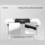 Birou electric Diablo Chairs X-Tensio 1600, 160 x 60  x 117 cm, Sarcina maxima 80kg, Inaltime ajustabila, Suport casti, Alb 24 - lerato.ro