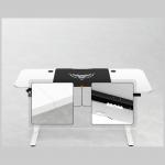 Birou electric Diablo Chairs X-Tensio 1600, 160 x 60  x 117 cm, Sarcina maxima 80kg, Inaltime ajustabila, Suport casti, Alb 25 - lerato.ro