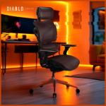 Scaun ergonomic Diablo Chairs V-Commander, Recliner, Suport Lombar / Cervical, Ajustabil, Negru 8 - lerato.ro