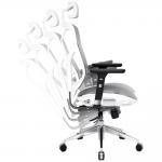 Scaun ergonomic Diablo Chairs V-Basic, Recliner, Suport Lombar / Cervical, Ajustabil, Alb / Gri 5 - lerato.ro