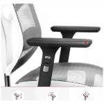 Scaun ergonomic Diablo Chairs V-Basic, Recliner, Suport Lombar / Cervical, Ajustabil, Alb / Gri 8 - lerato.ro