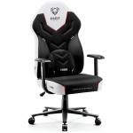 Scaun de gaming Diablo Chairs X-Gamer 2.0, Normal Size, Recliner, Suport Lombar / Cervical, Ergonomic, Ajustabil, Alb / Negru 3 - lerato.ro
