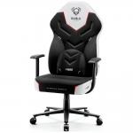 Scaun de gaming Diablo Chairs X-Gamer 2.0, Normal Size, Recliner, Suport Lombar / Cervical, Ergonomic, Ajustabil, Alb / Negru 7 - lerato.ro
