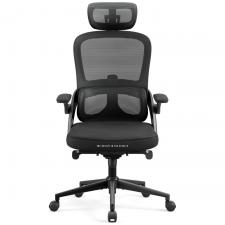 Scaun ergonomic Diablo Chairs V-Light, Recliner, Suport Lombar / Cervical, Ajustabil, Negru