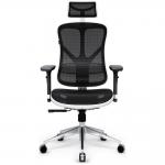 Scaun ergonomic Diablo Chairs V-Basic, Recliner, Suport Lombar / Cervical, Ajustabil, Alb / Negru 2 - lerato.ro