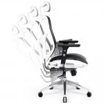Scaun ergonomic Diablo Chairs V-Basic, Recliner, Suport Lombar / Cervical, Ajustabil, Alb / Negru 5 - lerato.ro