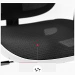 Scaun ergonomic Diablo Chairs V-Basic, Recliner, Suport Lombar / Cervical, Ajustabil, Alb / Negru 6 - lerato.ro