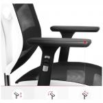 Scaun ergonomic Diablo Chairs V-Basic, Recliner, Suport Lombar / Cervical, Ajustabil, Alb / Negru 8 - lerato.ro