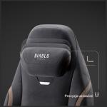 Scaun de gaming Diablo Chairs X-Eye 2.0, Normal Size, Recliner, Suport Lombar / Cervical, Ergonomic, Ajustabil, Negru 10 - lerato.ro