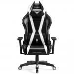 Scaun de gaming Diablo Chairs X-Player 2.0, Normal Size, Recliner, Suport Lombar / Cervical, Ergonomic, Ajustabil, Negru / Alb 2 - lerato.ro