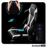 Scaun de gaming Diablo Chairs X-Player 2.0, Normal Size, Recliner, Suport Lombar / Cervical, Ergonomic, Ajustabil, Negru / Alb 12 - lerato.ro