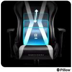 Scaun de gaming Diablo Chairs X-Player 2.0, Normal Size, Recliner, Suport Lombar / Cervical, Ergonomic, Ajustabil, Negru / Alb 16 - lerato.ro