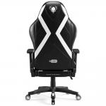 Scaun de gaming Diablo Chairs X-Player 2.0, Normal Size, Recliner, Suport Lombar / Cervical, Ergonomic, Ajustabil, Negru / Alb 4 - lerato.ro