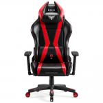 Scaun de gaming Diablo Chairs X-Player 2.0, Normal Size, Recliner, Suport Lombar / Cervical, Ergonomic, Ajustabil, Negru / Rosu 2 - lerato.ro