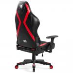 Scaun de gaming Diablo Chairs X-Player 2.0, Normal Size, Recliner, Suport Lombar / Cervical, Ergonomic, Ajustabil, Negru / Rosu 5 - lerato.ro