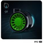 Scaun de gaming Diablo Chairs X-Player 2.0, Normal Size, Recliner, Suport Lombar / Cervical, Ergonomic, Ajustabil, Negru / Verde 17 - lerato.ro