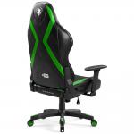 Scaun de gaming Diablo Chairs X-Player 2.0, Normal Size, Recliner, Suport Lombar / Cervical, Ergonomic, Ajustabil, Negru / Verde 5 - lerato.ro