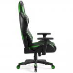 Scaun de gaming Diablo Chairs X-Player 2.0, Normal Size, Recliner, Suport Lombar / Cervical, Ergonomic, Ajustabil, Negru / Verde 6 - lerato.ro