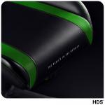 Scaun de gaming Diablo Chairs X-Player 2.0, Normal Size, Recliner, Suport Lombar / Cervical, Ergonomic, Ajustabil, Negru / Verde 11 - lerato.ro