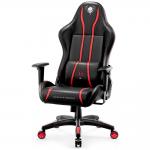 Scaun de gaming Diablo Chairs X-One 2.0, King Size, Recliner, Suport Lombar / Cervical, Ergonomic, Ajustabil, Negru / Rosu 4 - lerato.ro