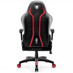 Scaun de gaming Diablo Chairs X-One 2.0, King Size, Recliner, Suport Lombar / Cervical, Ergonomic, Ajustabil, Negru / Rosu 5 - lerato.ro