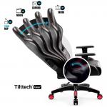 Scaun de gaming Diablo Chairs X-One 2.0, King Size, Recliner, Suport Lombar / Cervical, Ergonomic, Ajustabil, Negru / Rosu 9 - lerato.ro
