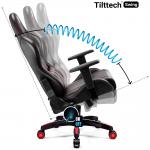 Scaun de gaming Diablo Chairs X-One 2.0, King Size, Recliner, Suport Lombar / Cervical, Ergonomic, Ajustabil, Negru / Rosu 10 - lerato.ro