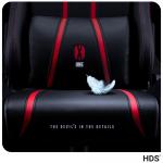 Scaun de gaming Diablo Chairs X-One 2.0, King Size, Recliner, Suport Lombar / Cervical, Ergonomic, Ajustabil, Negru / Rosu 11 - lerato.ro