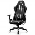 Scaun de gaming Diablo Chairs X-One 2.0, Normal Size, Recliner, Suport Lombar / Cervical, Ergonomic, Ajustabil, Negru / Alb 4 - lerato.ro