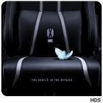 Scaun de gaming Diablo Chairs X-One 2.0, Normal Size, Recliner, Suport Lombar / Cervical, Ergonomic, Ajustabil, Negru / Alb 9 - lerato.ro