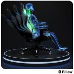 Scaun de gaming Diablo Chairs X-One 2.0, Normal Size, Recliner, Suport Lombar / Cervical, Ergonomic, Ajustabil, Negru / Alb 11 - lerato.ro