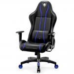 Scaun de gaming Diablo Chairs X-One 2.0, Normal Size, Recliner, Suport Lombar / Cervical, Ergonomic, Ajustabil, Negru / Albastru 4 - lerato.ro