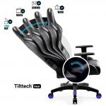 Scaun de gaming Diablo Chairs X-One 2.0, Normal Size, Recliner, Suport Lombar / Cervical, Ergonomic, Ajustabil, Negru / Albastru 8 - lerato.ro